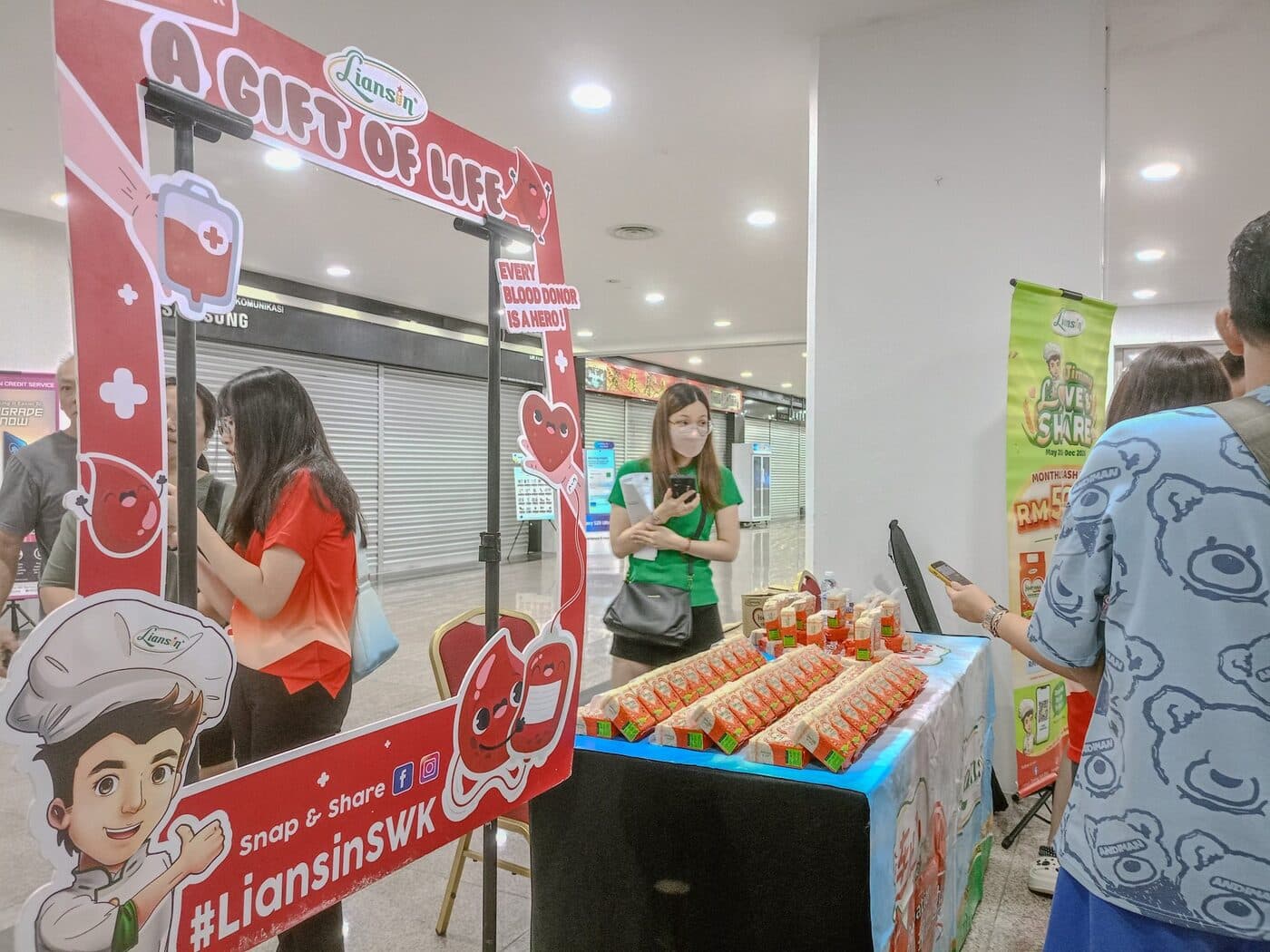 Liansin blood donation drive in Sarawak